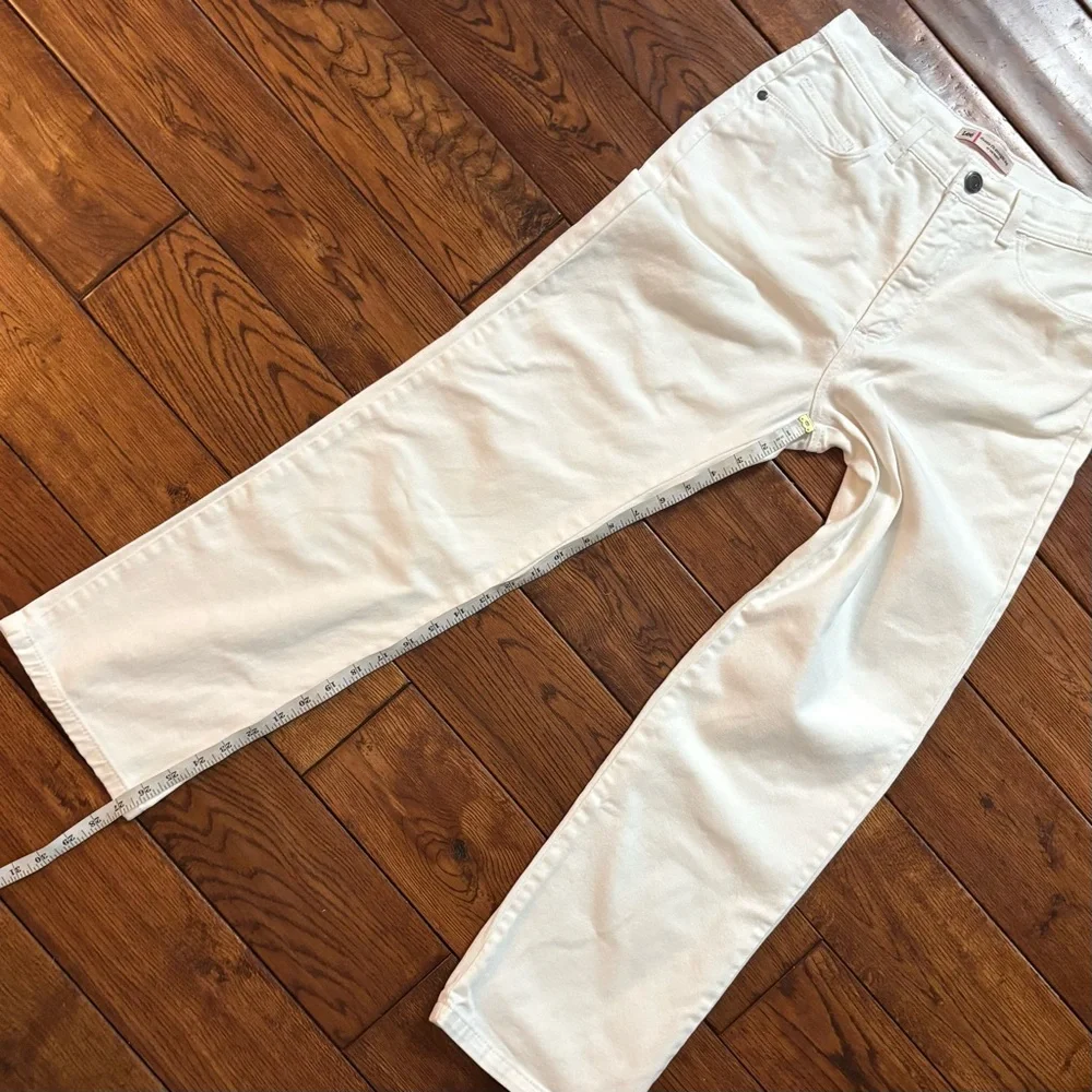 Lee White Straight Leg Ankle Length Jeans - Picture 10 of 12
